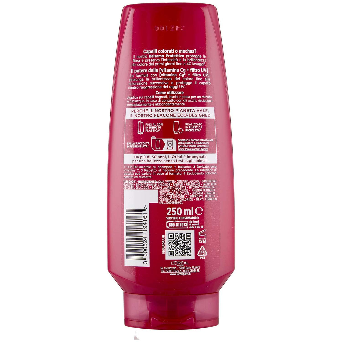 L'Oreal Paris Elvive Color Vive Balsamo, 250ml
