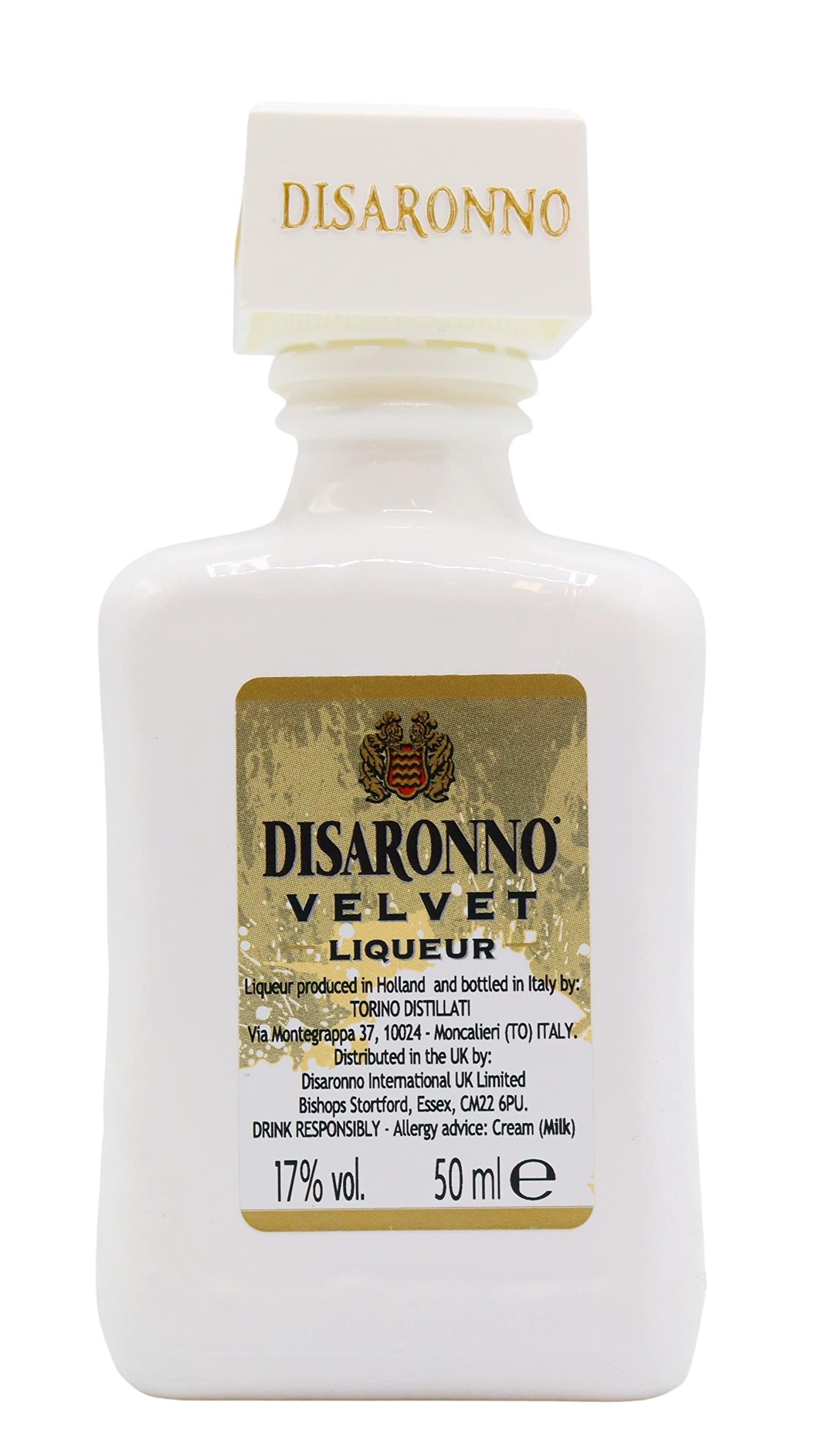Disaronno VELVET liquore da 50 ml miniatura mignon in vetro 17% VOL.