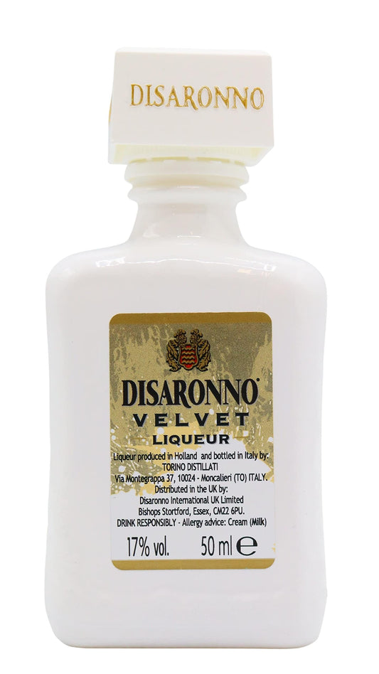 Disaronno VELVET liquore da 50 ml miniatura mignon in vetro 17% VOL.