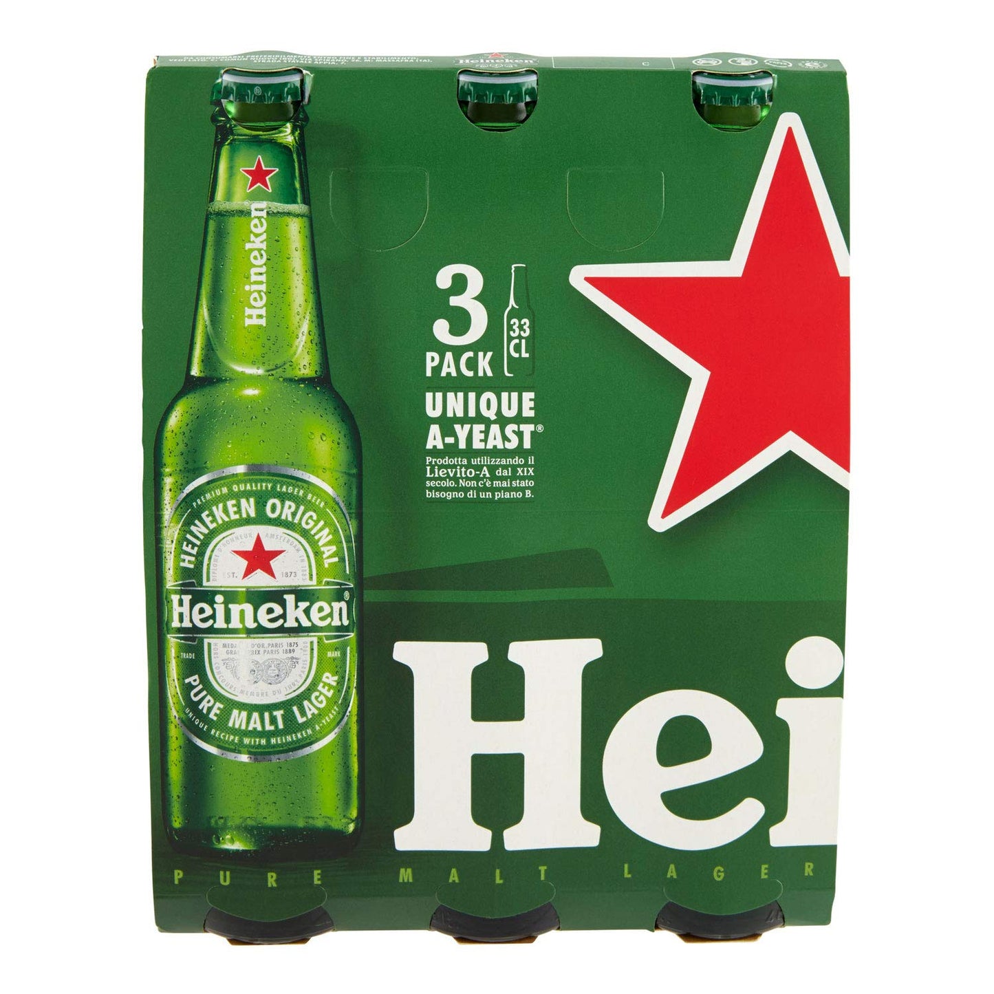 Heineken Birra Bottiglia - Confezione da 3 x 330 ml