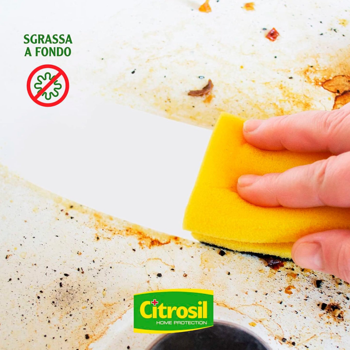 Citrosil Home Protection - Sgrassatore Disinfettante Univerale Essenza di Limone 650 ml + Spray Igienizzante Superfici Multiuso Essenza di Tea Tree, Elimina Germi e Batteri, 650 ml