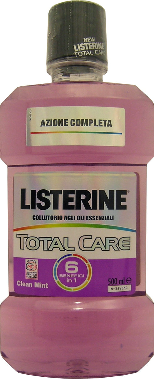 12 x LISTERINE Collutorio Total Care Clean Mint 500 Ml