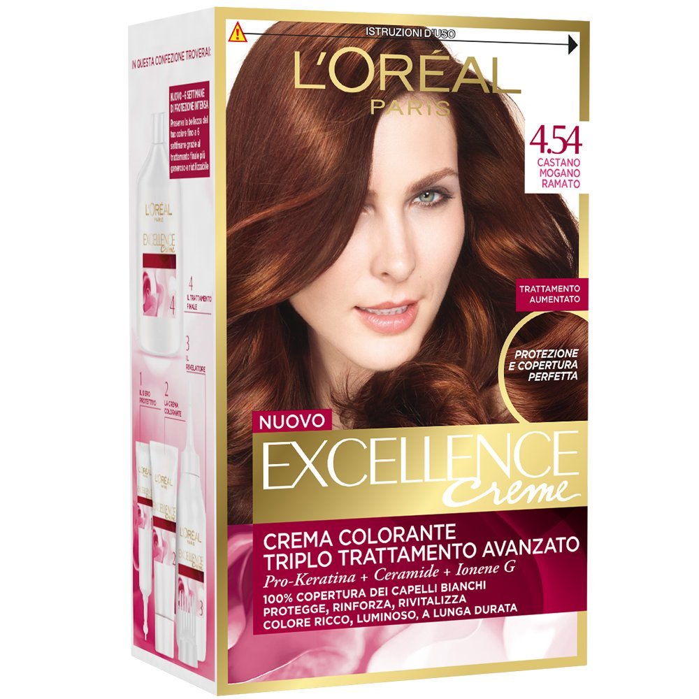 EXCELLENCE Crema Colorante Castano Mogano Ramato4.54 40 Ml