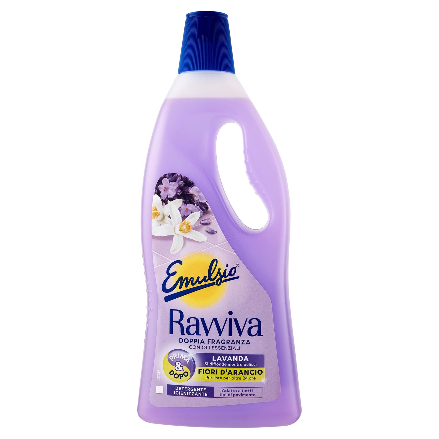 Emulsio Ravviva Doppia Fragranze Lavanda Fiori d'Arancio Detergente Igienizzante 750 ml