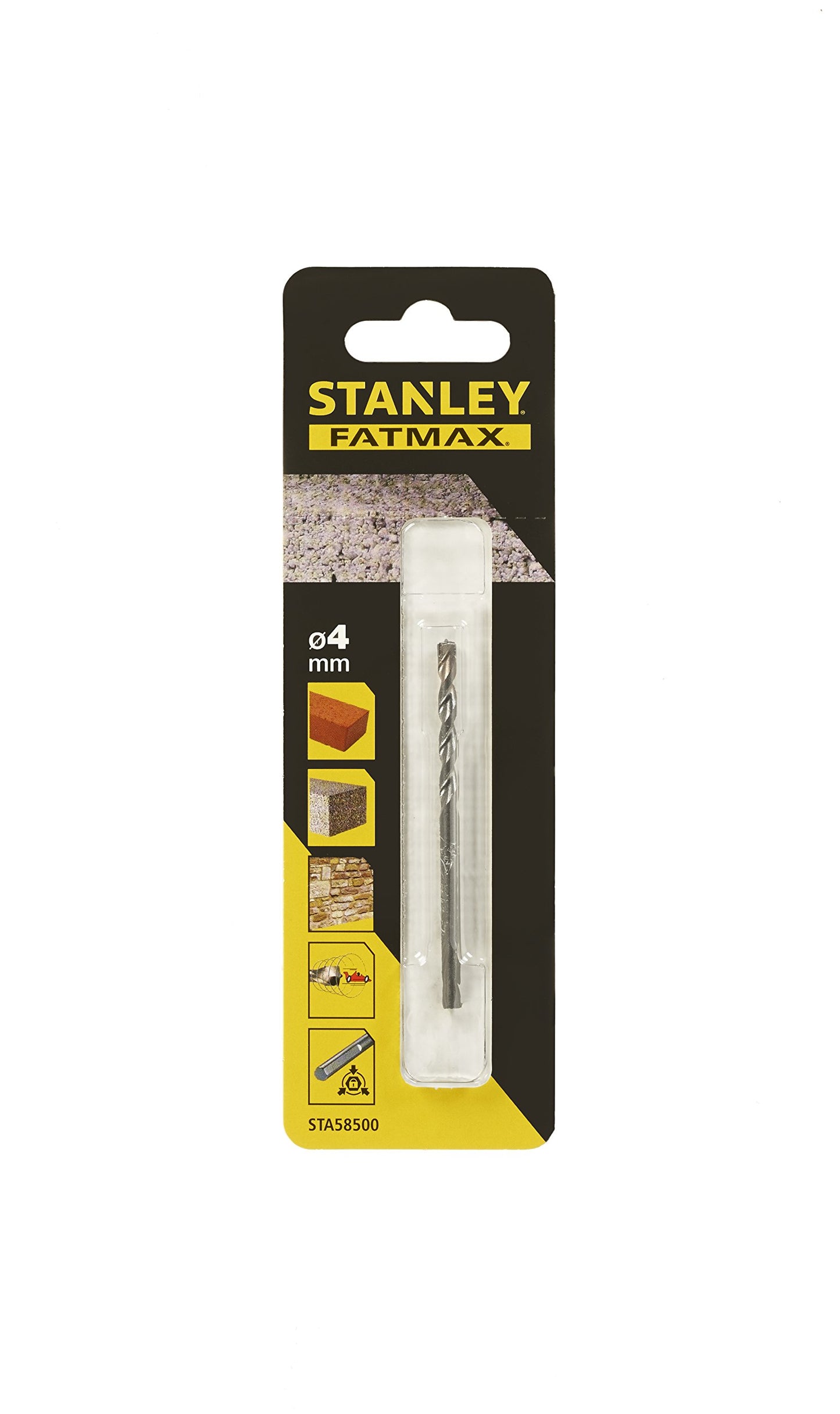 Brocas para piedra con vástago de 3 caras 4x75mm