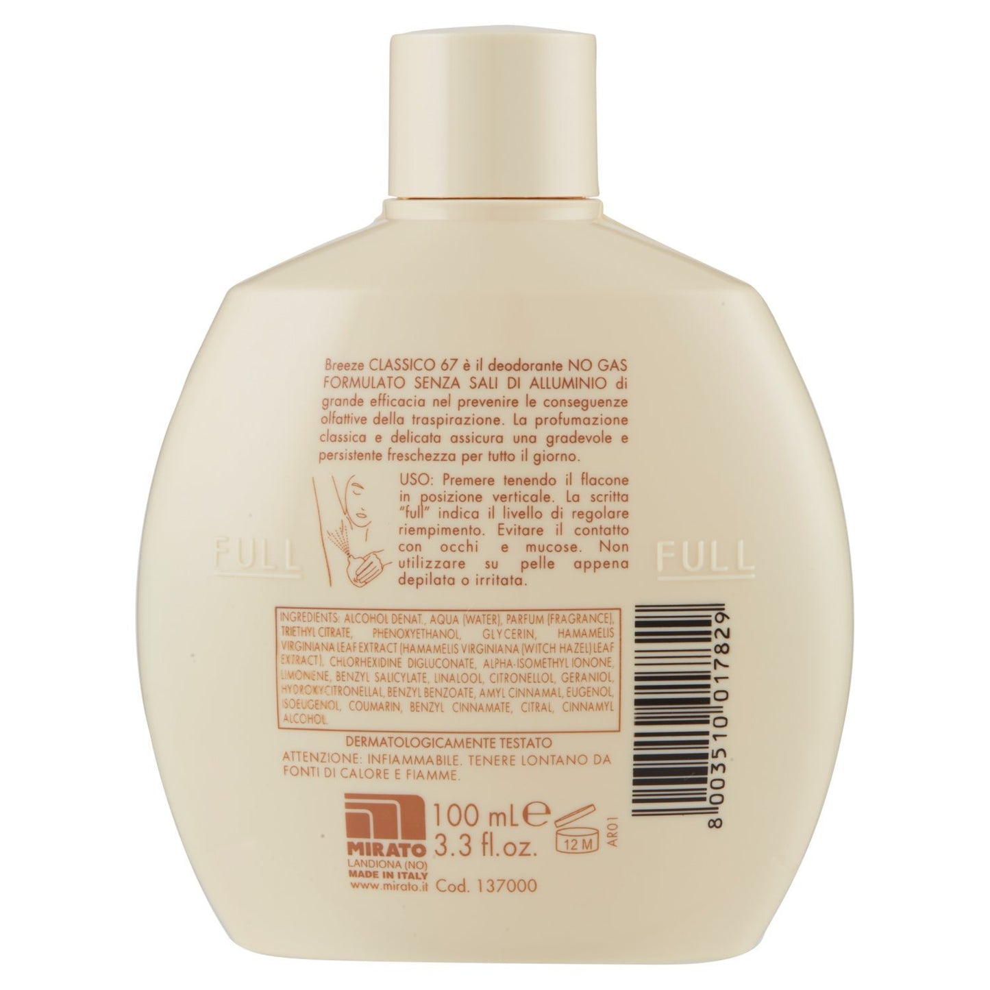 Breeze Deodorante Squeezer Classico 67-100 ml