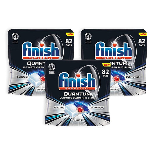 Finish Quantum Ultimate 82 pastiglie per lavastoviglie, (3 confezioni)