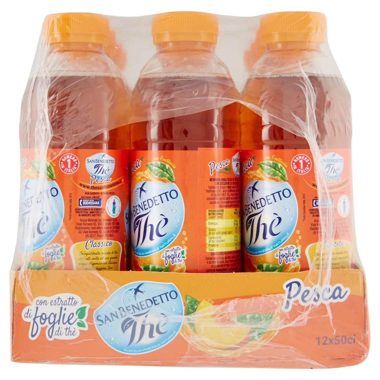 S.Benedetto The'Pesca - 12 pezzi da 500 ml [6 l]