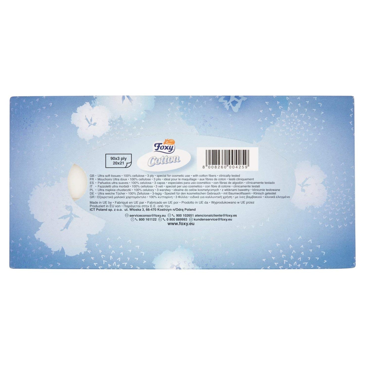 FOXY - Set di 16 asciugamani