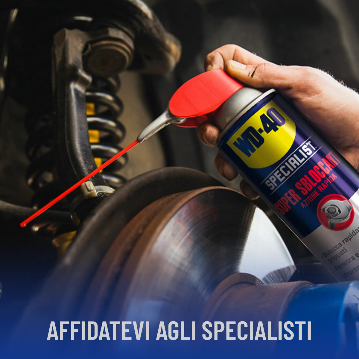 WD-40 - Specialist - Super Sbloccante - Azione Rapida - Ideale per grippaggio e ossidazione - Idrorepellente per prevenire la ruggine - Spray Doppia Posizione - Per tutti i metalli - NSF H2-400ml
