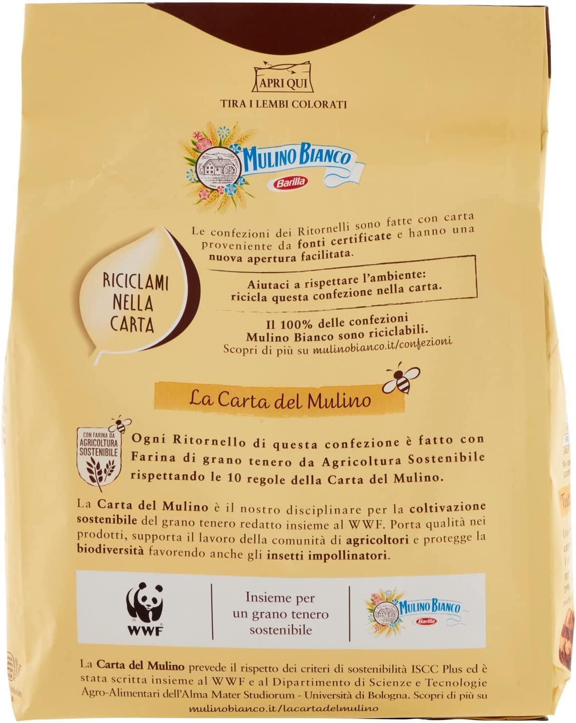 Mulino Bianco Ritornelli (700g) - 3 Pacchi da 700 g - [2,10 Kg]