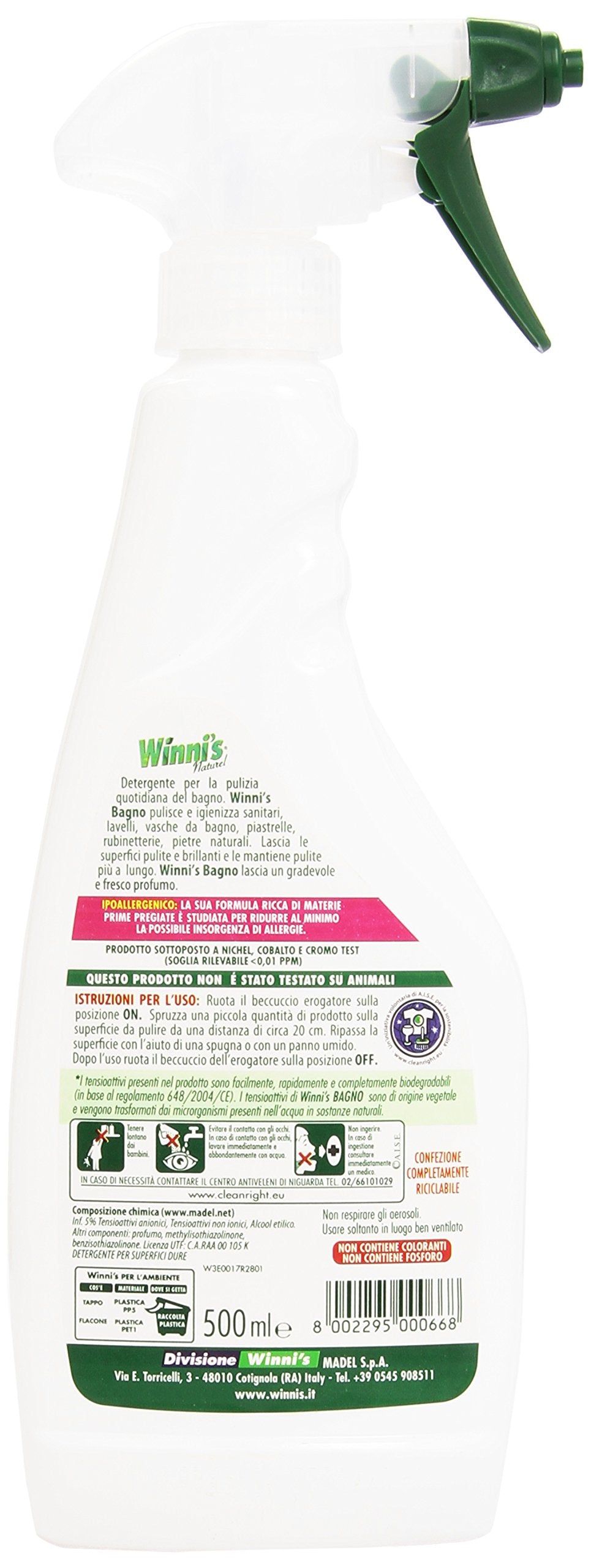 Winni 'snaturel Detergente Bao, senza risciacquo, hipoalergnica500ml – [Confezione da 3]
