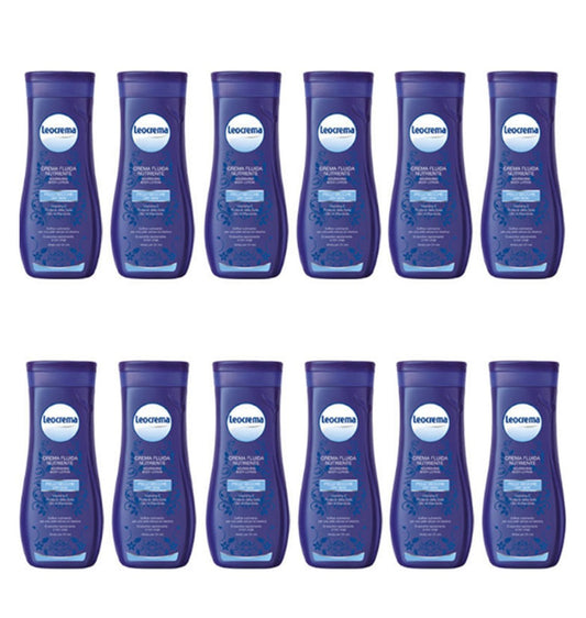 12 X Leocrema CREMA CORPO FLUIDA NUTRIENTE PER PELLI SECCHE