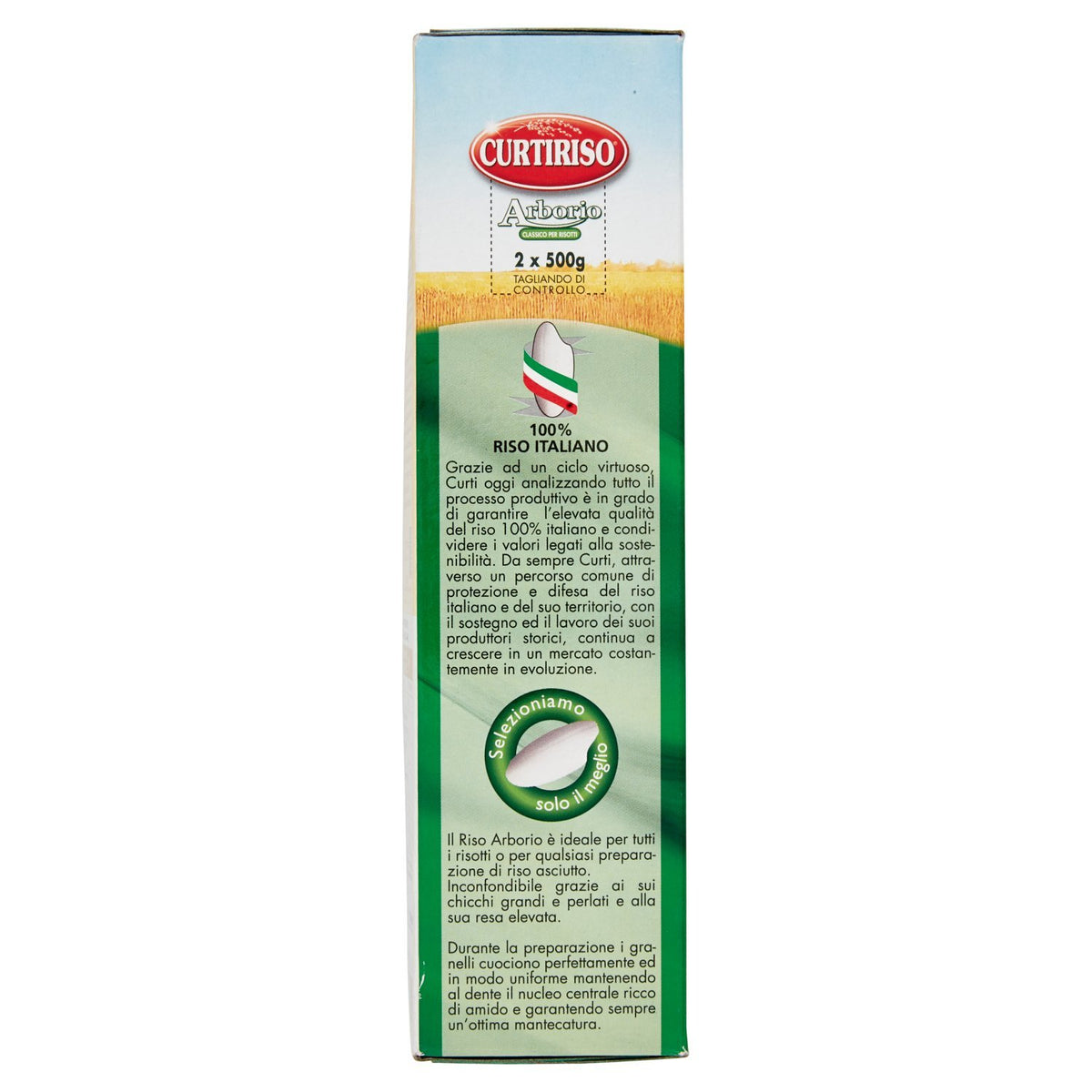 Curtiriso Riso Arborio per Risotti, 2 x 500g