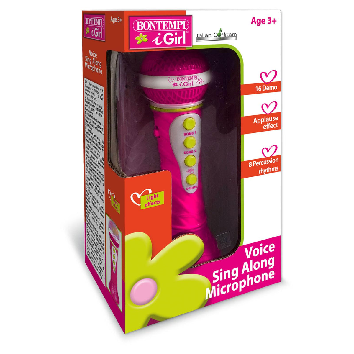 Bontempi | StarMic Karaoke - Microfono con Effetti Luminosi per Esibizioni da Vera Star