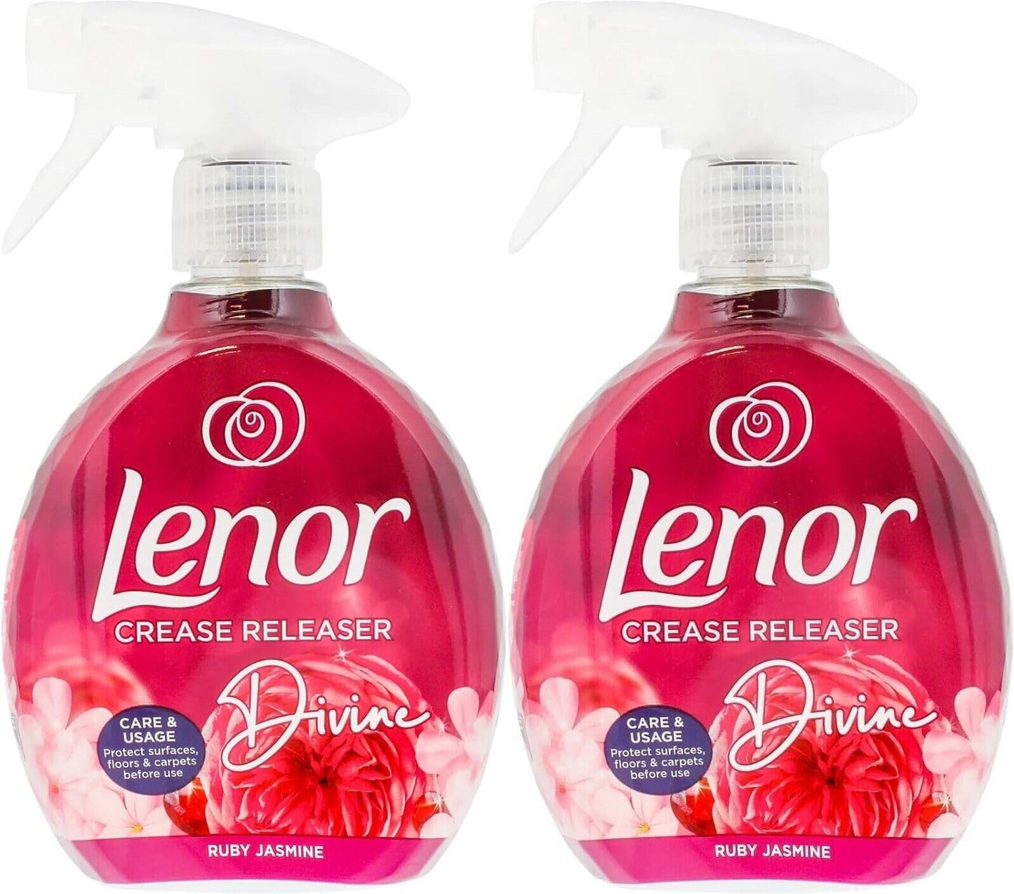 Lenor Crease Release Divine Ruby Jasmine 2 X 500ML Rimuove pieghe ferro