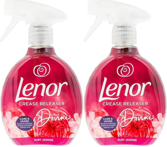Lenor Crease Release Divine Ruby Jasmine 2 X 500ML Rimuove pieghe ferro
