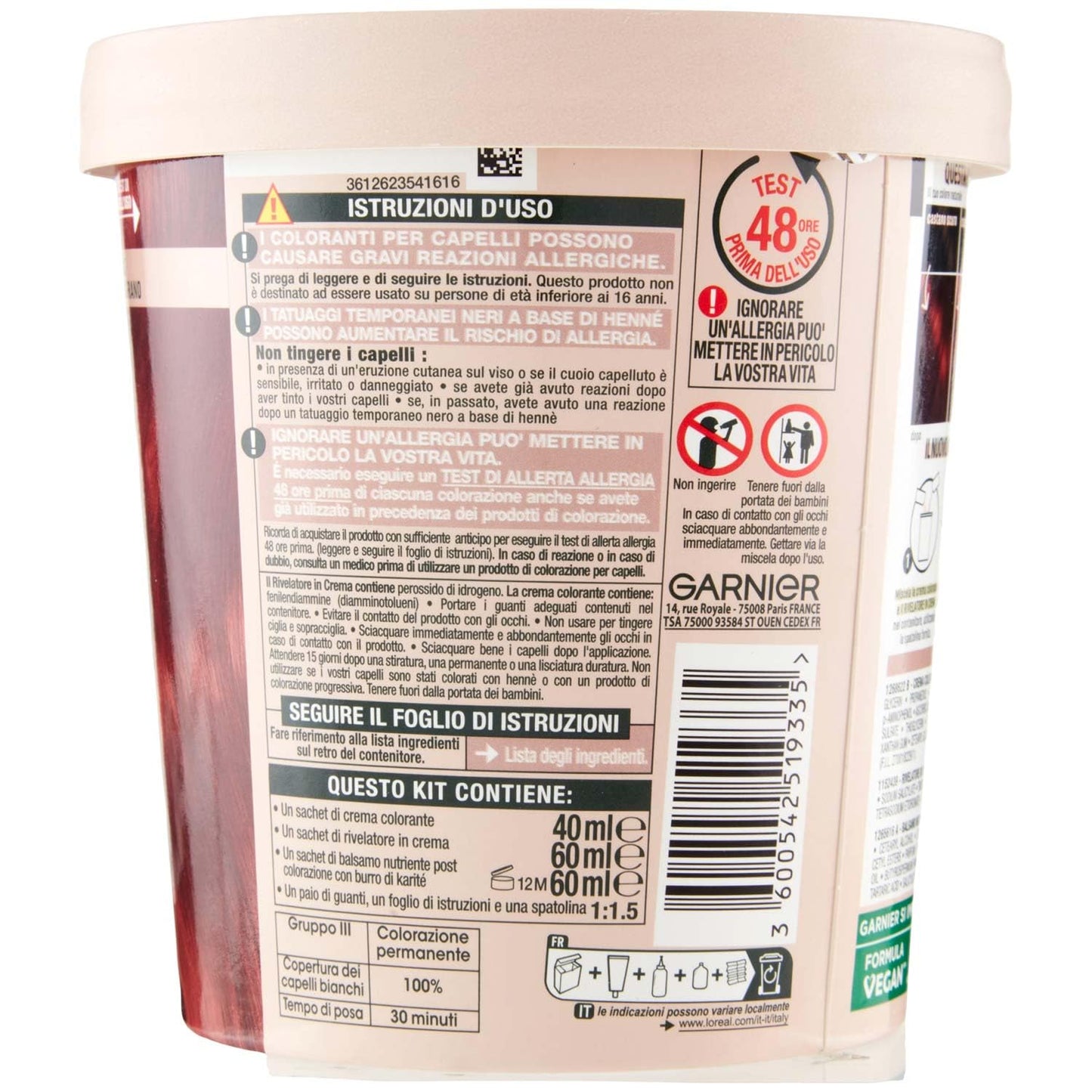 Garnier Tinta Capelli Good Rosso Melograno, 1pz