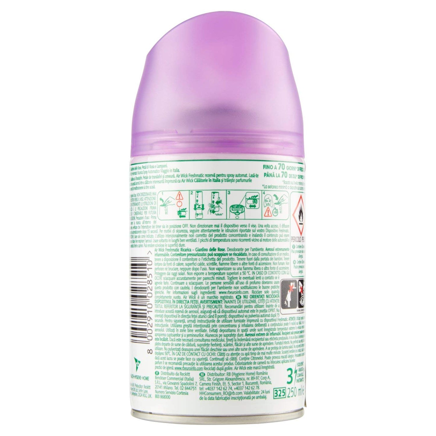 Airwick Fresh Matic Ricarica Spray Automatico, 250ml