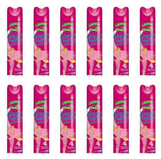 12 x EMULSIO Mangiapolvere Antistatico Magnolia&Gelsomino 300 Ml
