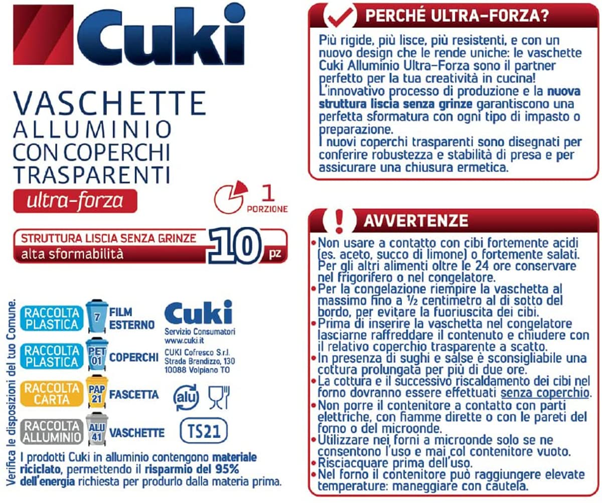 Cuki Vaschetta in Alluminio, Grigio, Monoporzione