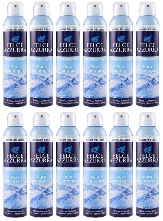 Felce Azzurra Pura Montagna Deodorante Ambienti, 12 confezioni da 250 ml