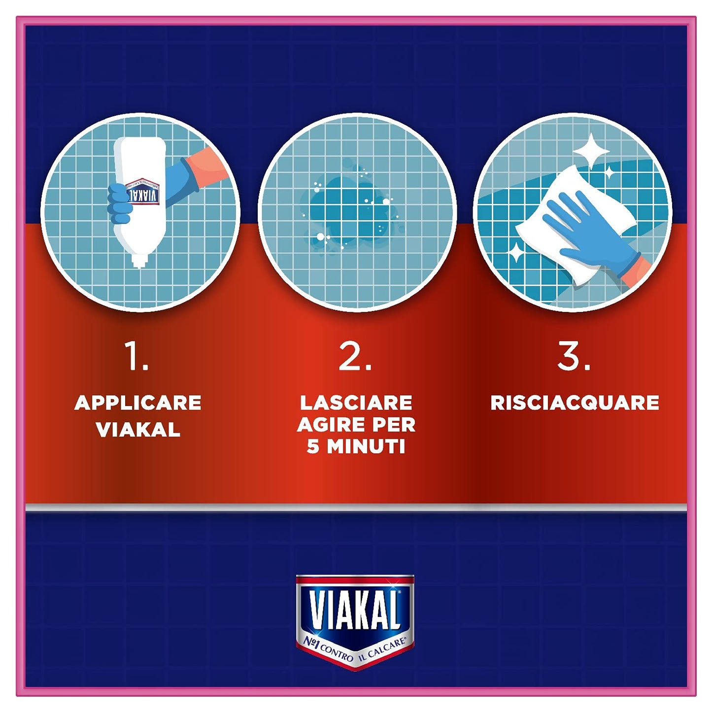 Viakal Anticalcare, Detersivo Liquido per Bagno 10 x 515 ml, Fresco Profumo Ambi Pur, Rimuove Sporco e Batteri, Azione Totale Sul Calcare, Adatto alle Superfici del Bagno, Maxi Formato