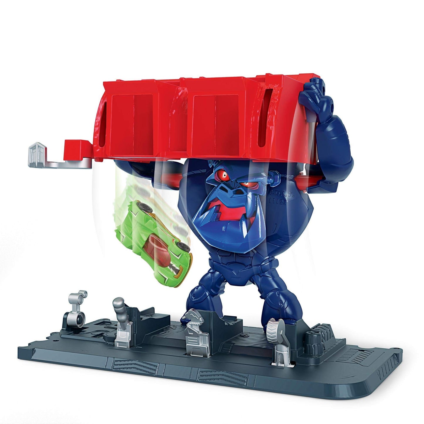 Hot Wheels Creature Mostruose Playset Gorilla, Giocattolo per Bambini 3+ Anni, GJK89