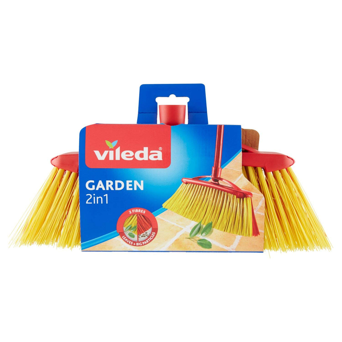 Vileda Garden – Spazzola 2 in 1 per esterni – [Confezione da 2]