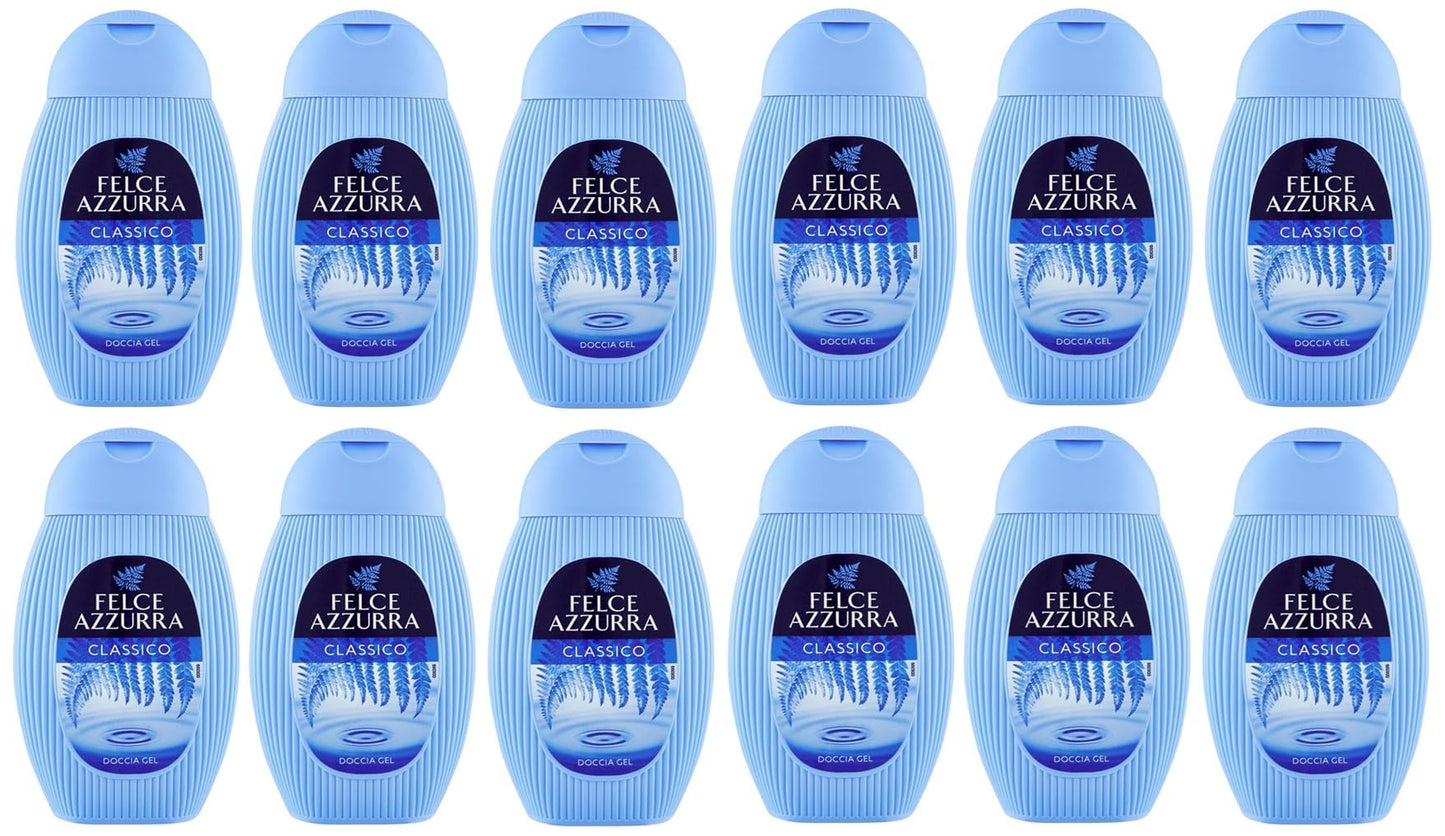 12x Felce Azzurra Classico Gel da Doccia - Doccia Gel Bagnoschiuma 250ml