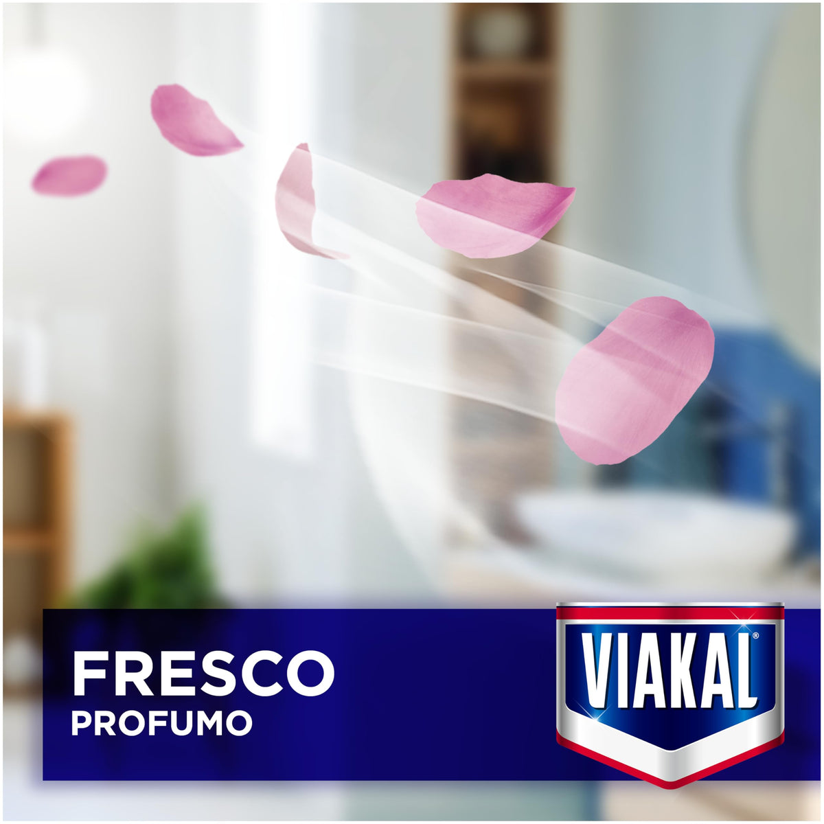 Viakal Profumo Fresco Spray Per Rimuovere Fino Al 100% Di Calcare Con Tecnologia Anti-Goccia