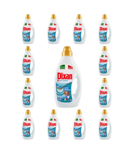 Dixan Anti-odore, Detersivo Liquido Lavatrice, Tecnologia Pulito Profondo,200 Lavaggi (6)