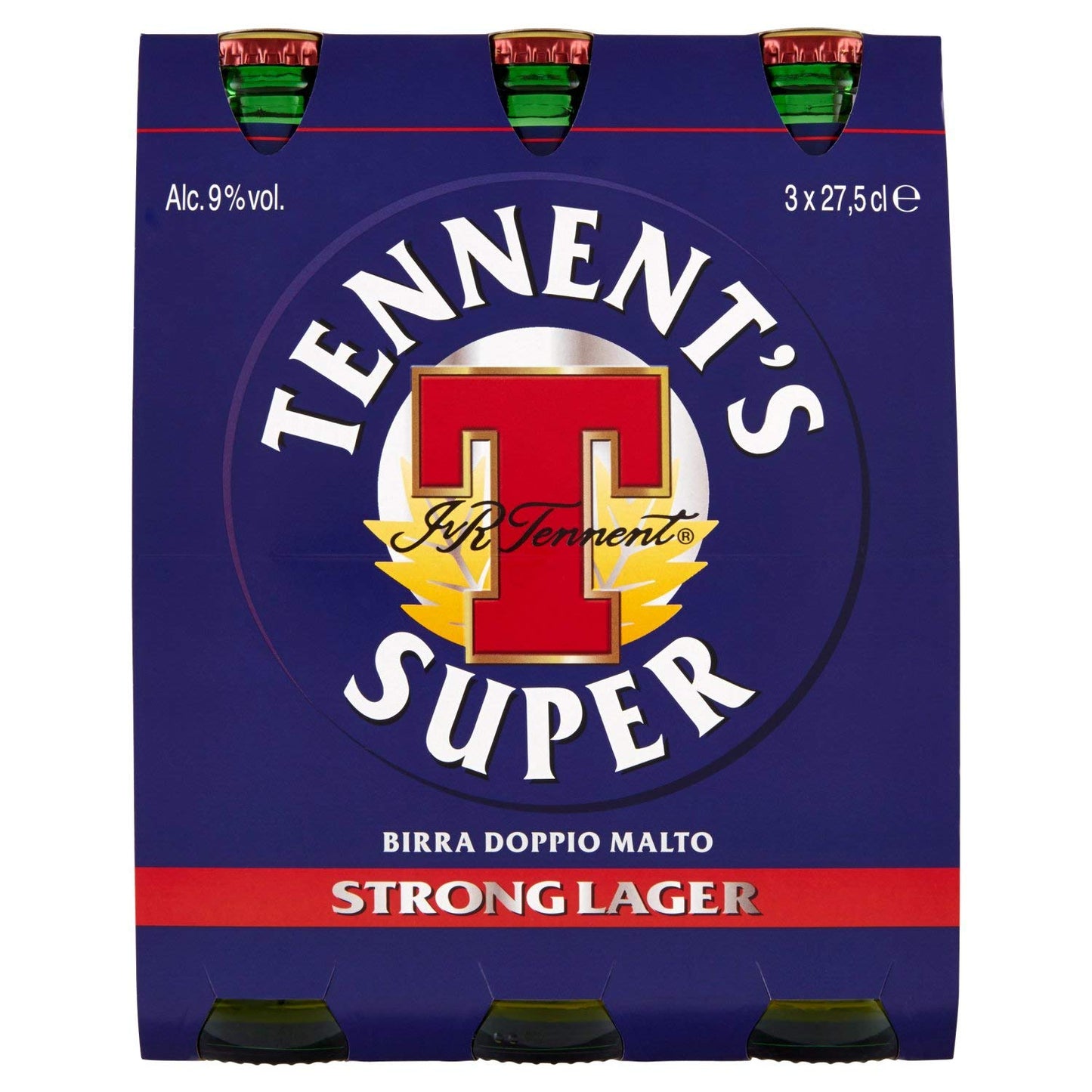Tennent's Super Birra Doppio Malto - Pacco da 3 x 275 ml