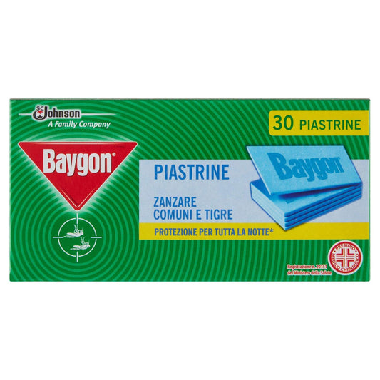 Baygon Piastrine Zanzare Trm - 30 Pezzi - [confezione da 6]