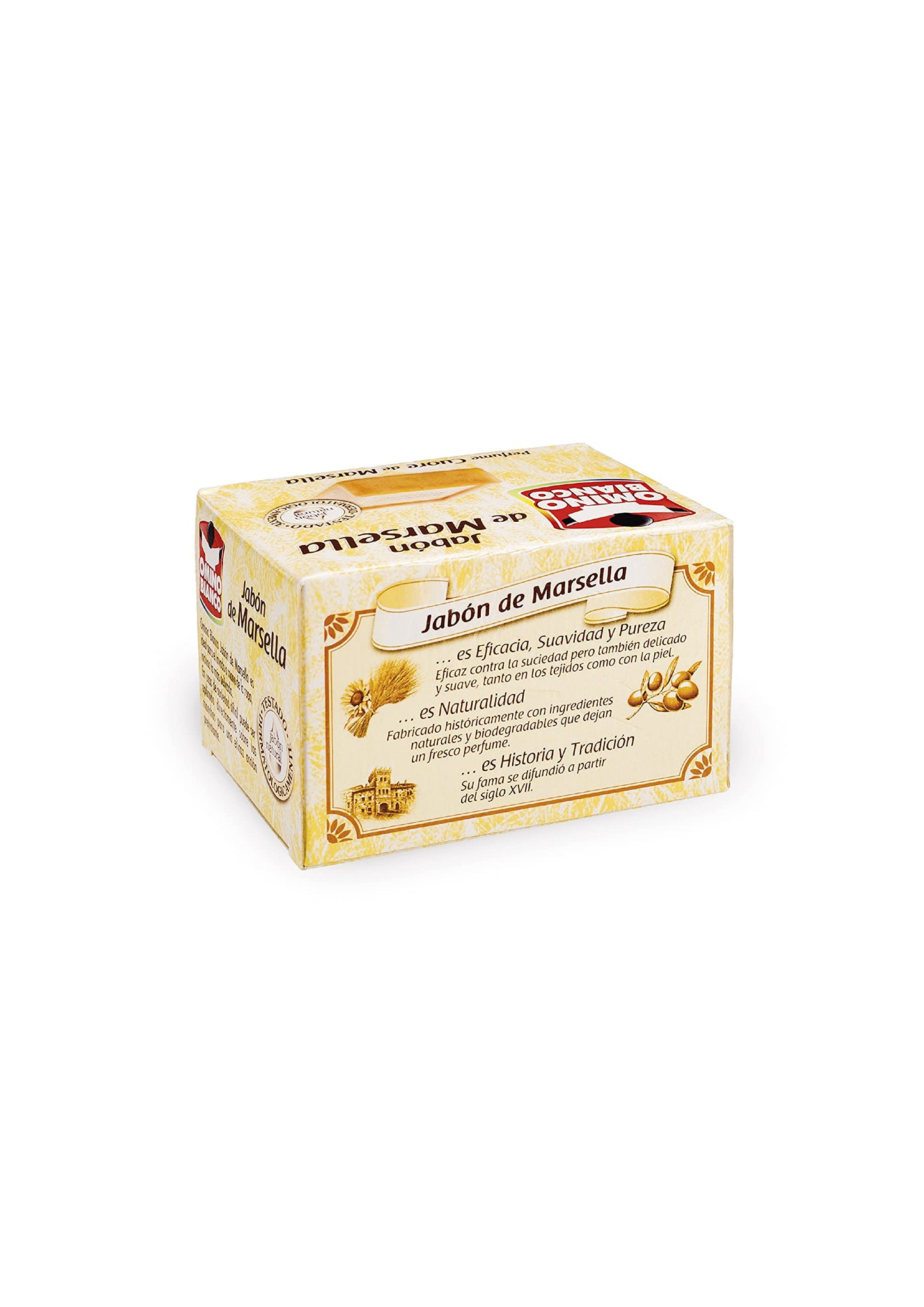 Omino Bianco - Saponetta, 250 g, confezione da 6
