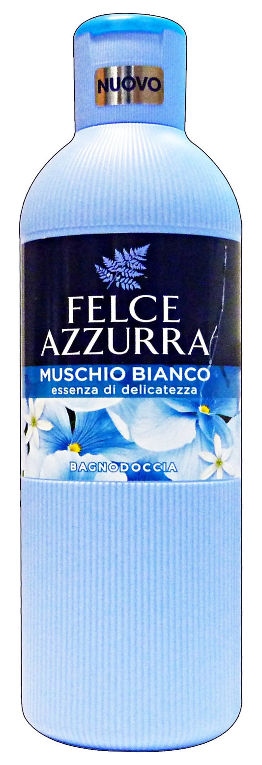 Set 12 FELCE AZZURRA Bagno Muschio Bianco 650 Ml Prodotto Bagno E Doccia