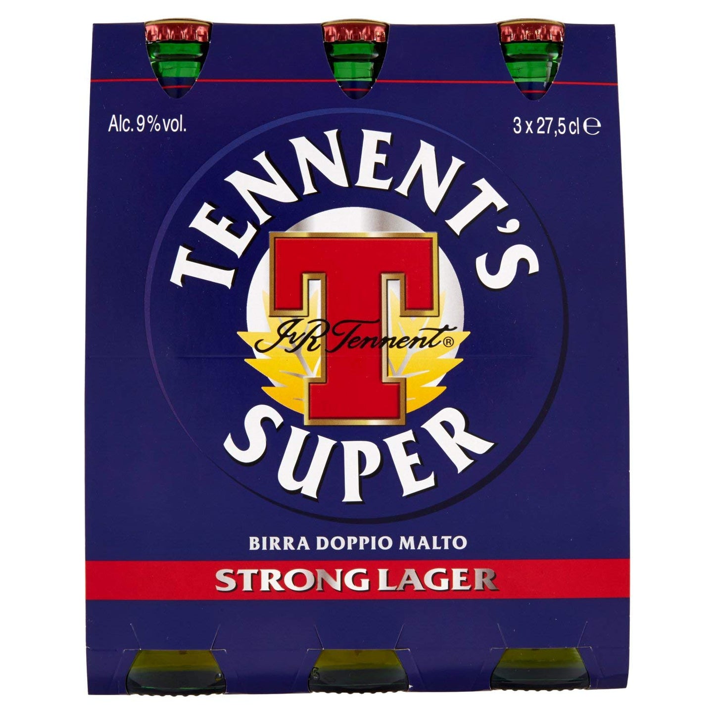 Tennent's Super Birra Doppio Malto - Pacco da 3 x 275 ml