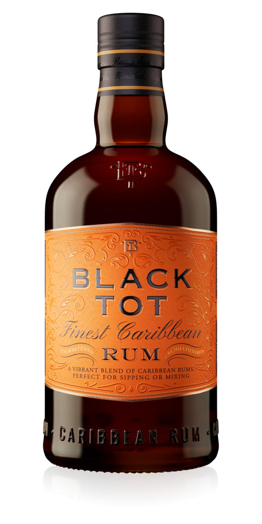 Black Tot Caribbean Rum - 700 ml, con astuccio