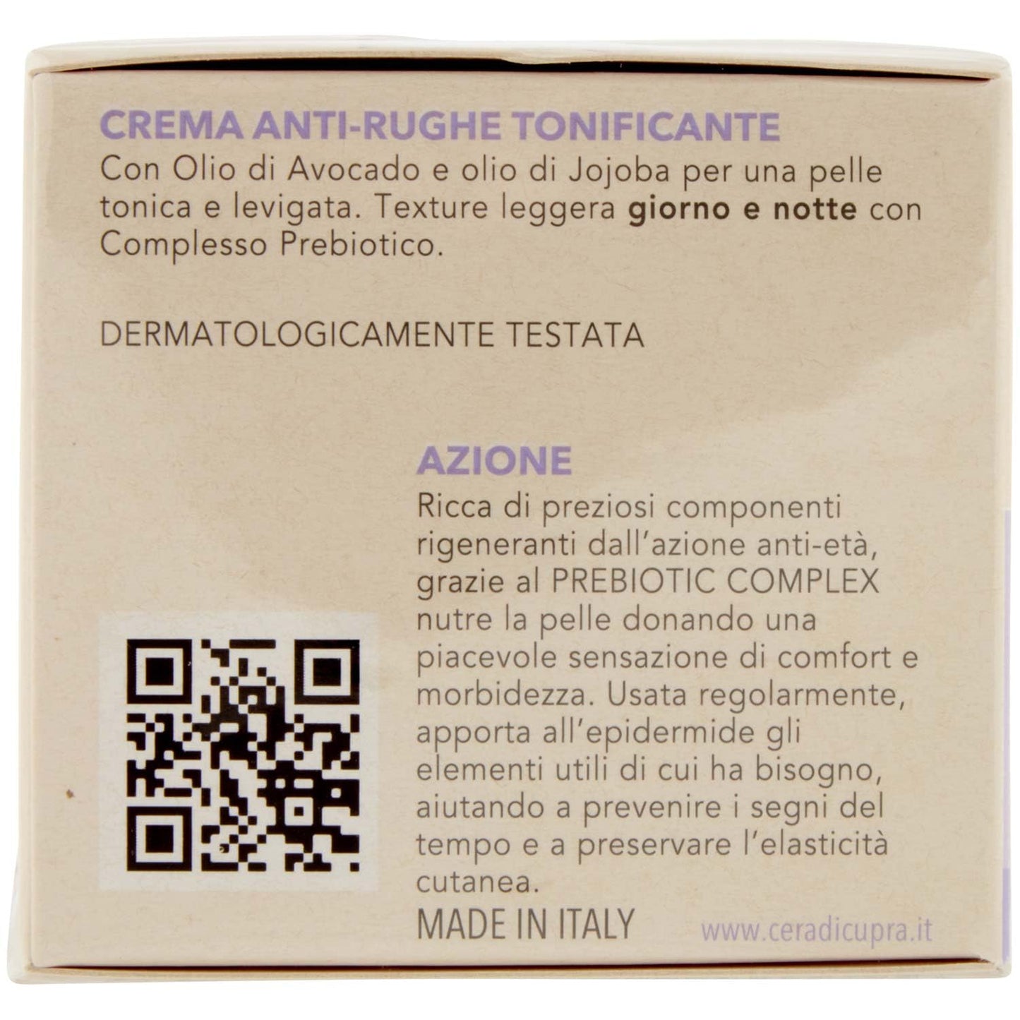 CERA DI CUPRA Crema Anti-Rughe Tonificante - 50 Ml - 50 ml