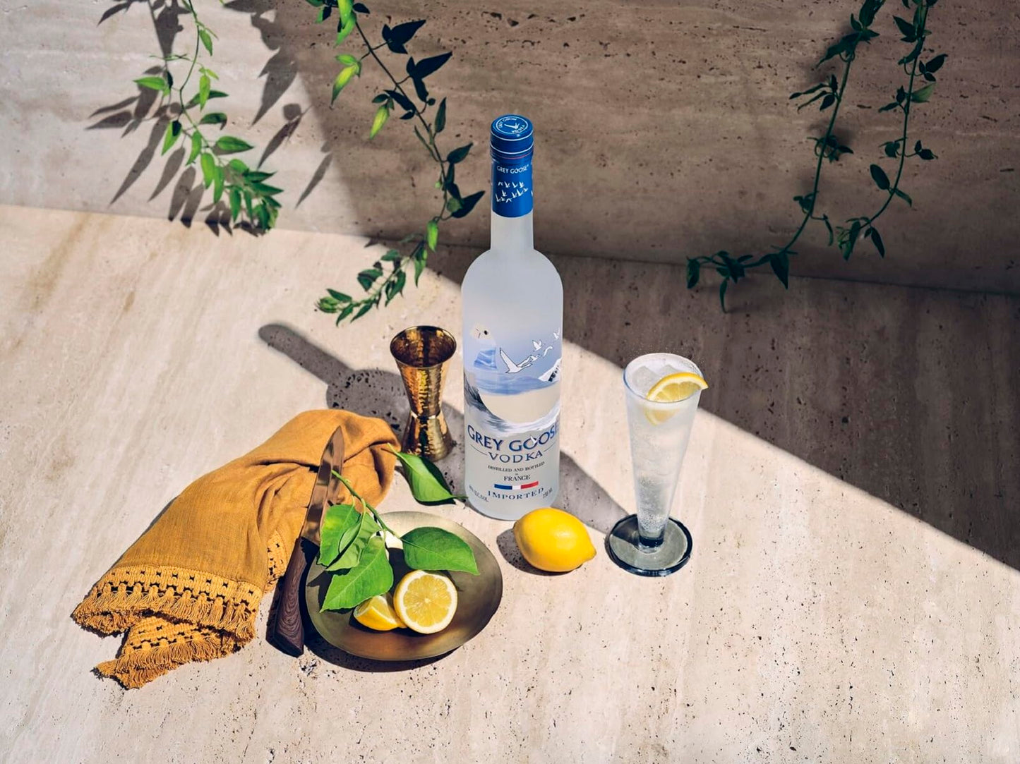GREY GOOSE Premium French Vodka, Vol. 40%, 70 cl / 700 ml, pregiata vodka francese creata dal migliore grano monorigine francese e acqua sorgiva
