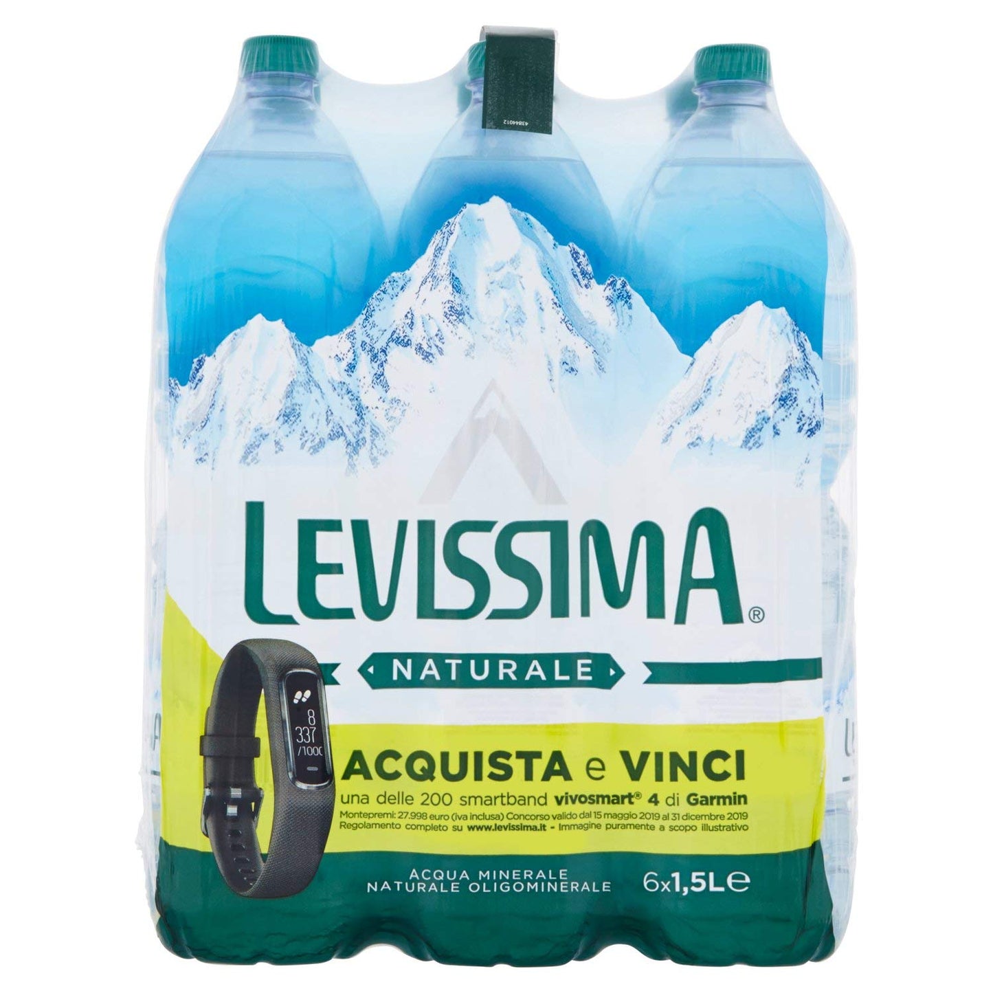 LEVISSIMA, Acqua Minerale Naturale Oligominerale 1,5l x 5 + 1 Gratis