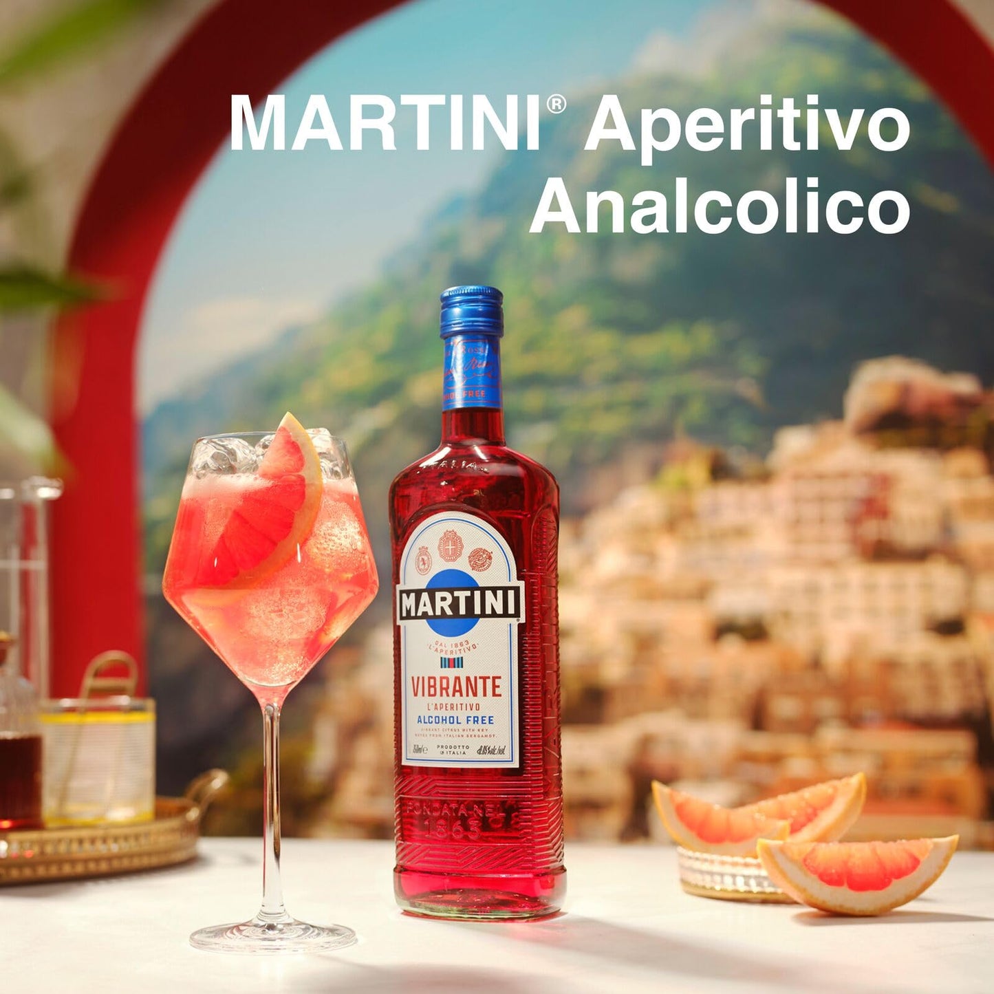 MARTINI Vibrante, 75cl / 750ml, Aperitivo Analcolico Infuso con Erbe Botaniche