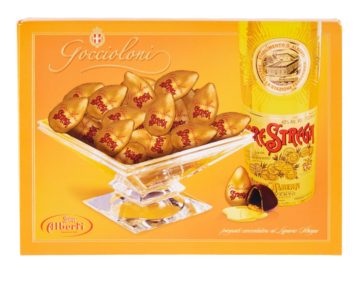 Strega Alberti Goccioloni Confezione da 64 pezzi (830 gr).