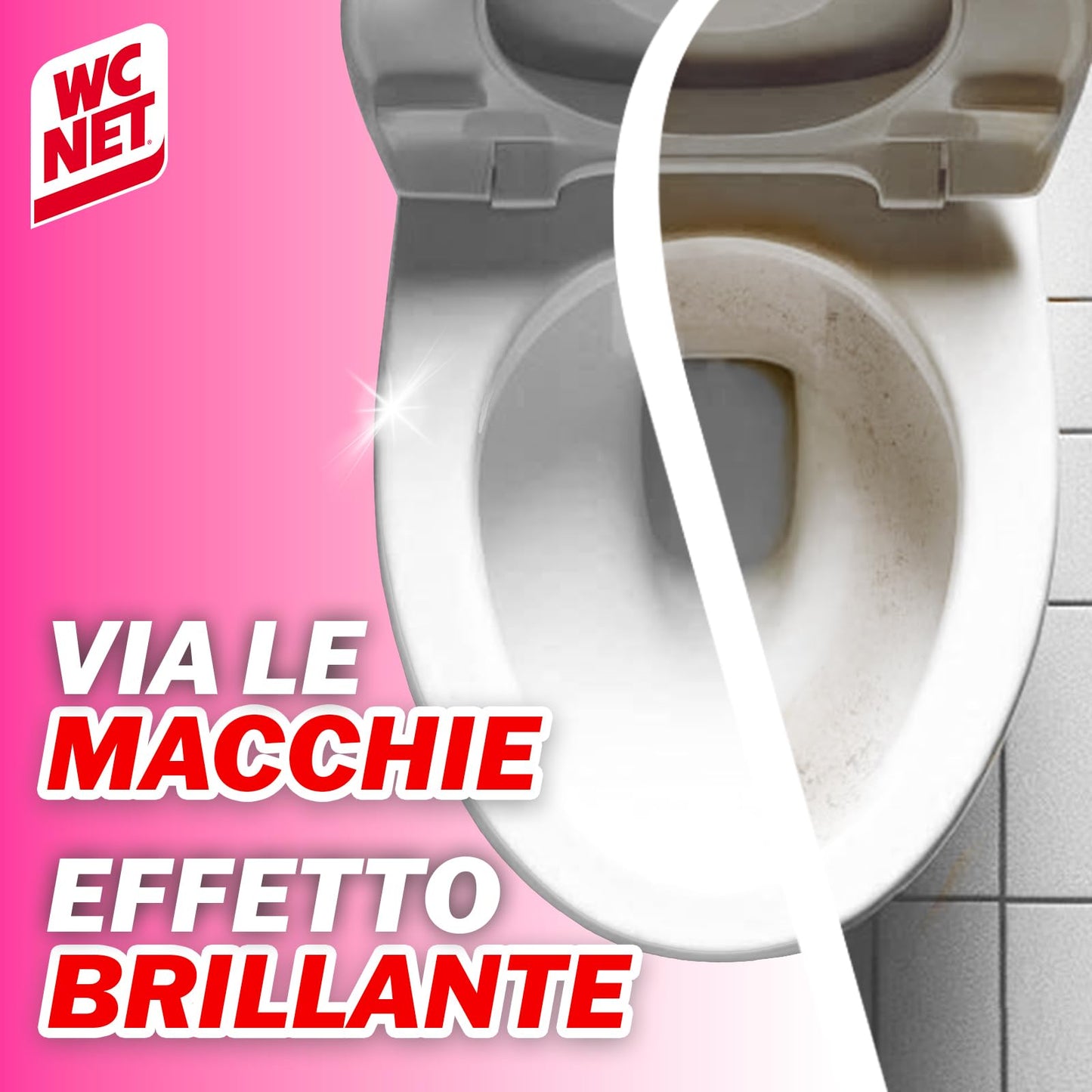 Wc Net Candeggina Gel Profumata, Detergente per Sanitari e Superfici, Azione Sbiancante e Igienizzante, Fragranza Flower Fresh, 700 ml x 12 Confezioni