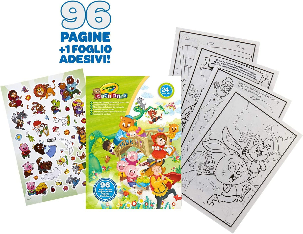 Crayola Mini Kids, Album Fiabe da Colorare, Per bambini a partire dai 24 mesi, 25-1081G