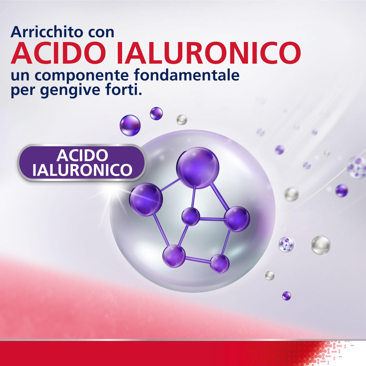 Parodontax Gengive Forti & Protette Dentifricio Quotidiano con Acido Ialuronico, Aiuta a Rinforzare il Sigillo tra bordo gengivale e Denti, Menta Fresca, 75ml