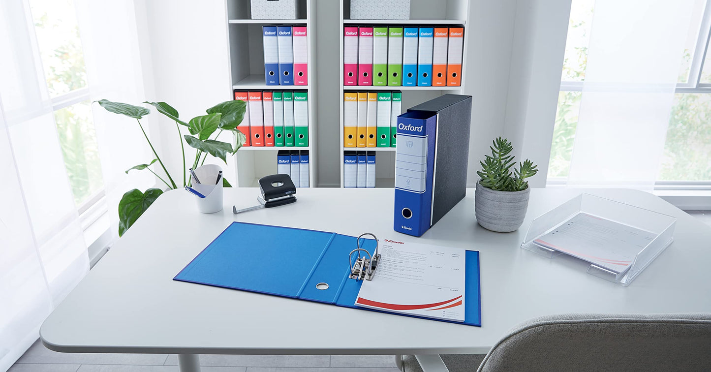 ESSELTE G84 OXFORD Registratore - f.to protocollo dorso 5 cm - Rosso - 1 Pezzo - 390784160