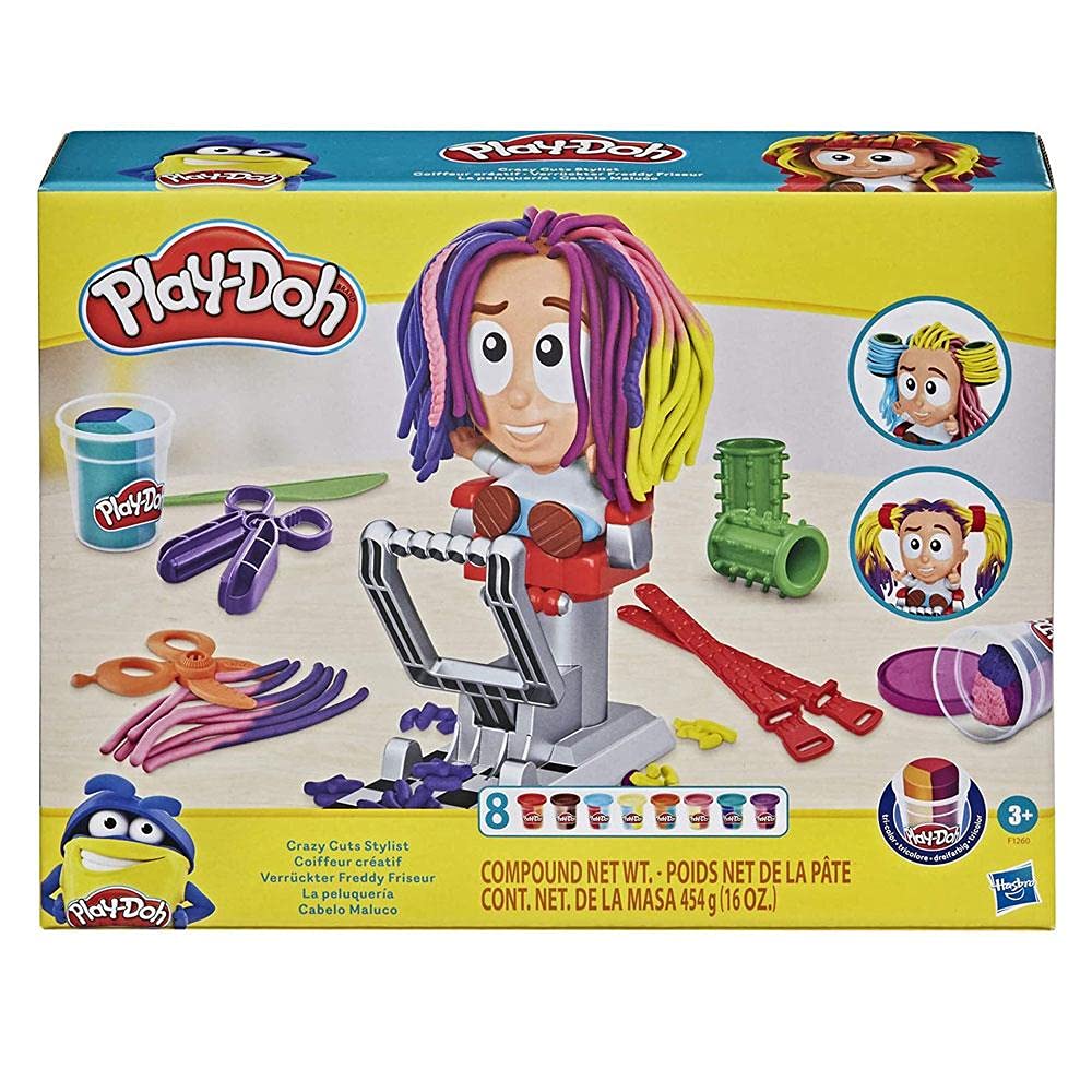 Play-Doh Drill 'n Fill Dentist Toy for Children 3 Years And Up with 8 Modelling Compound Pots, Non-Toxic, Assorted Colours