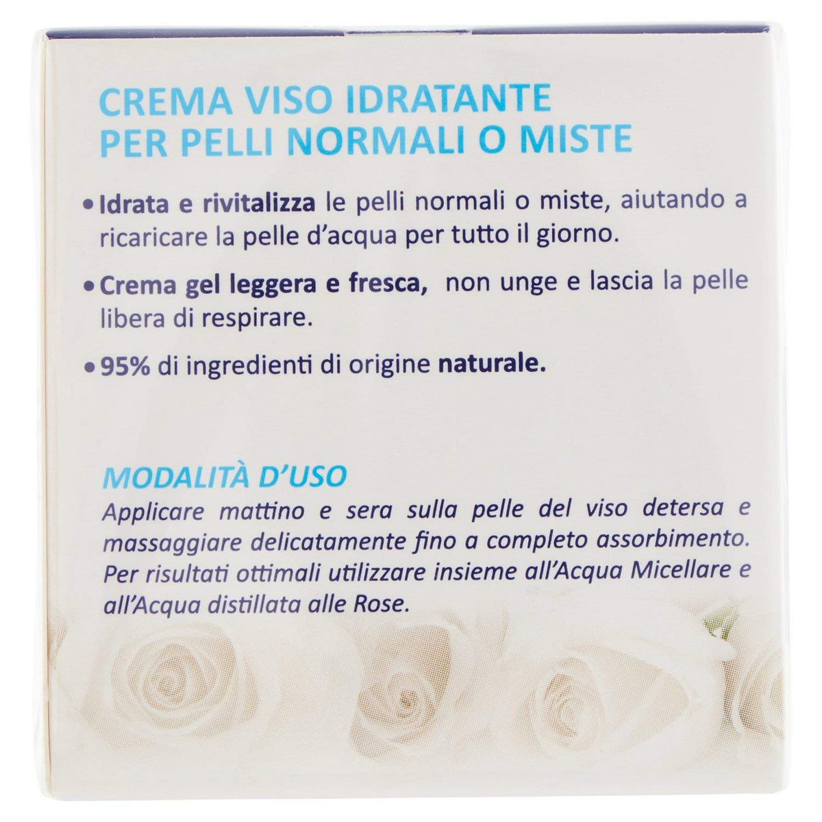 Acqua alle Rose Crema Idratante Pelli Normali - 50 ml