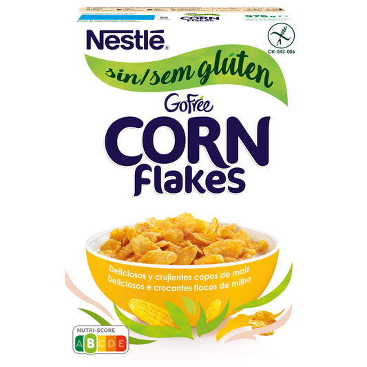 Nestlé Go Free Corn Flakes Fiocchi di Mais Senza Glutine, 4 Confezioni da 375 g
